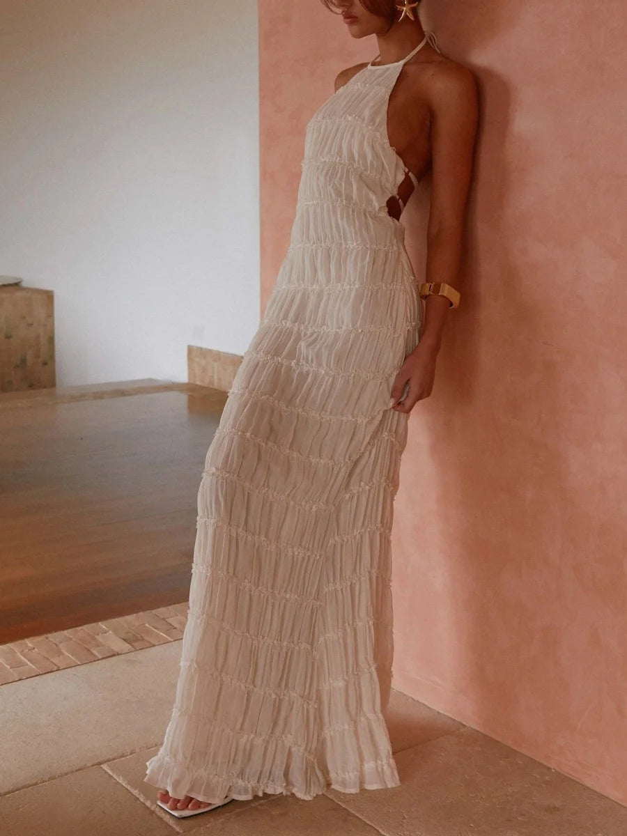 Women's Backless Summer Beach Long Dress – Women's Dress