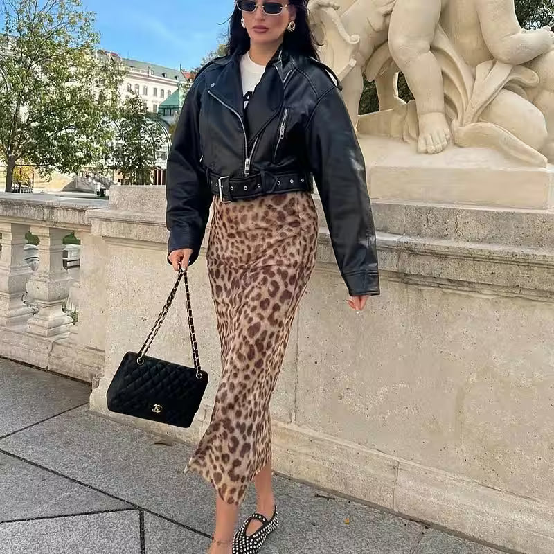 Leopard Print Skirts - Additional View 2