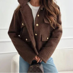 Coat Autumn and Winter Loose Short Woolen