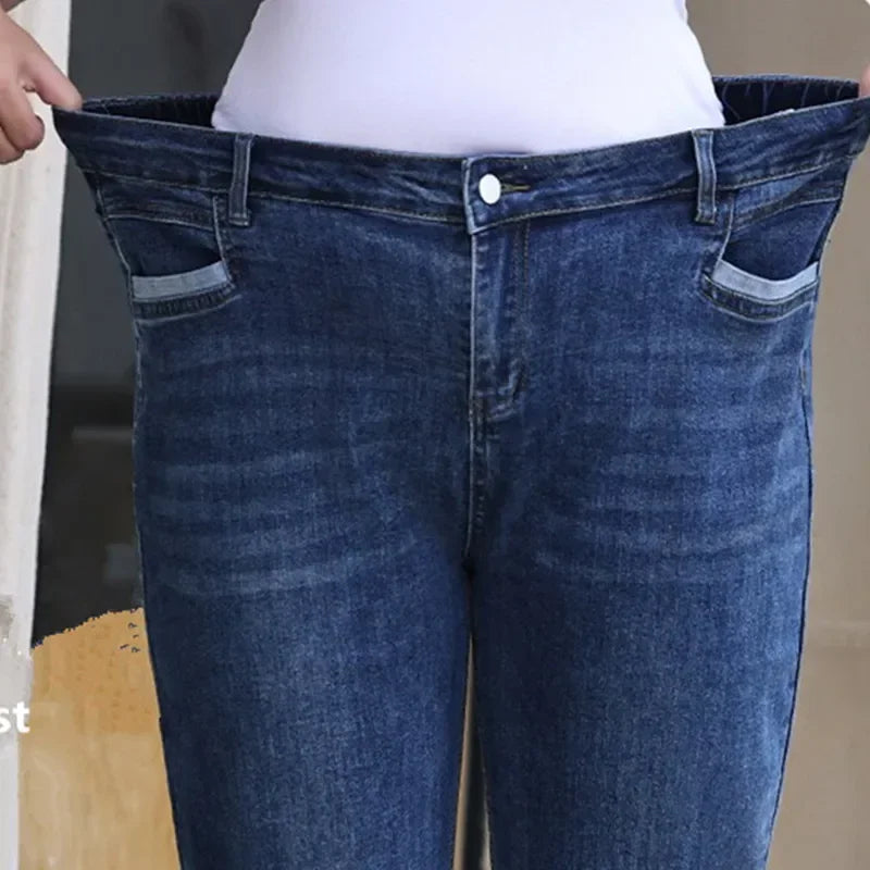 Plus size 6XL 5XL High Waisted Loose Classic
