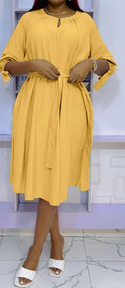 Plus Size Elegant Fashion Midi Dress