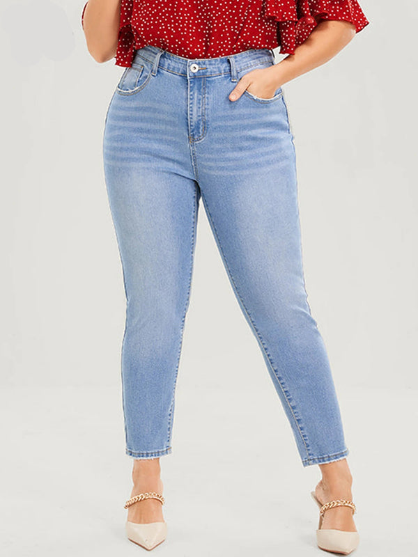 Plus Size Skinny Jeans for Women High Rise