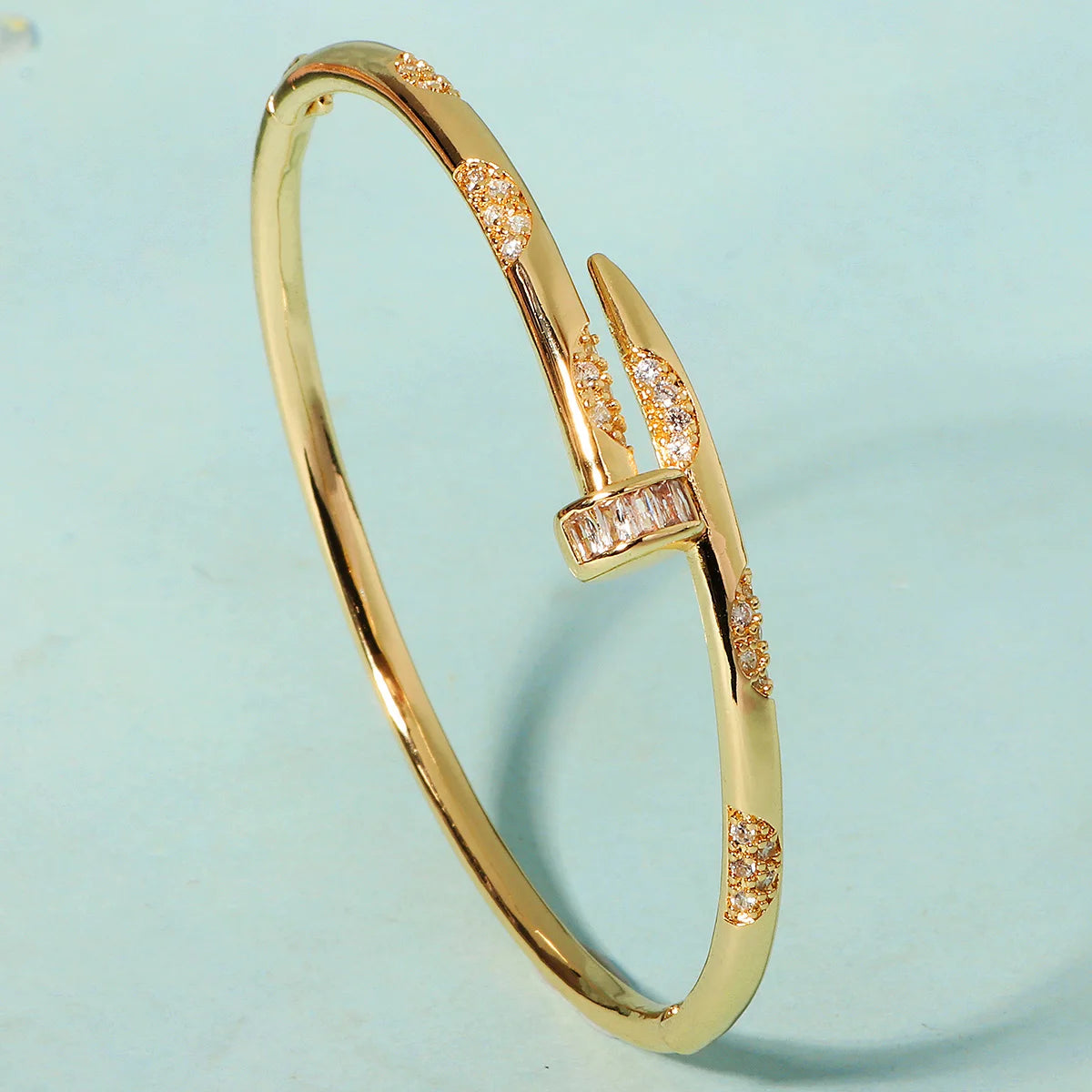Female Brand Nail Trendy Bracelet Zircon Screw - Additional View 9