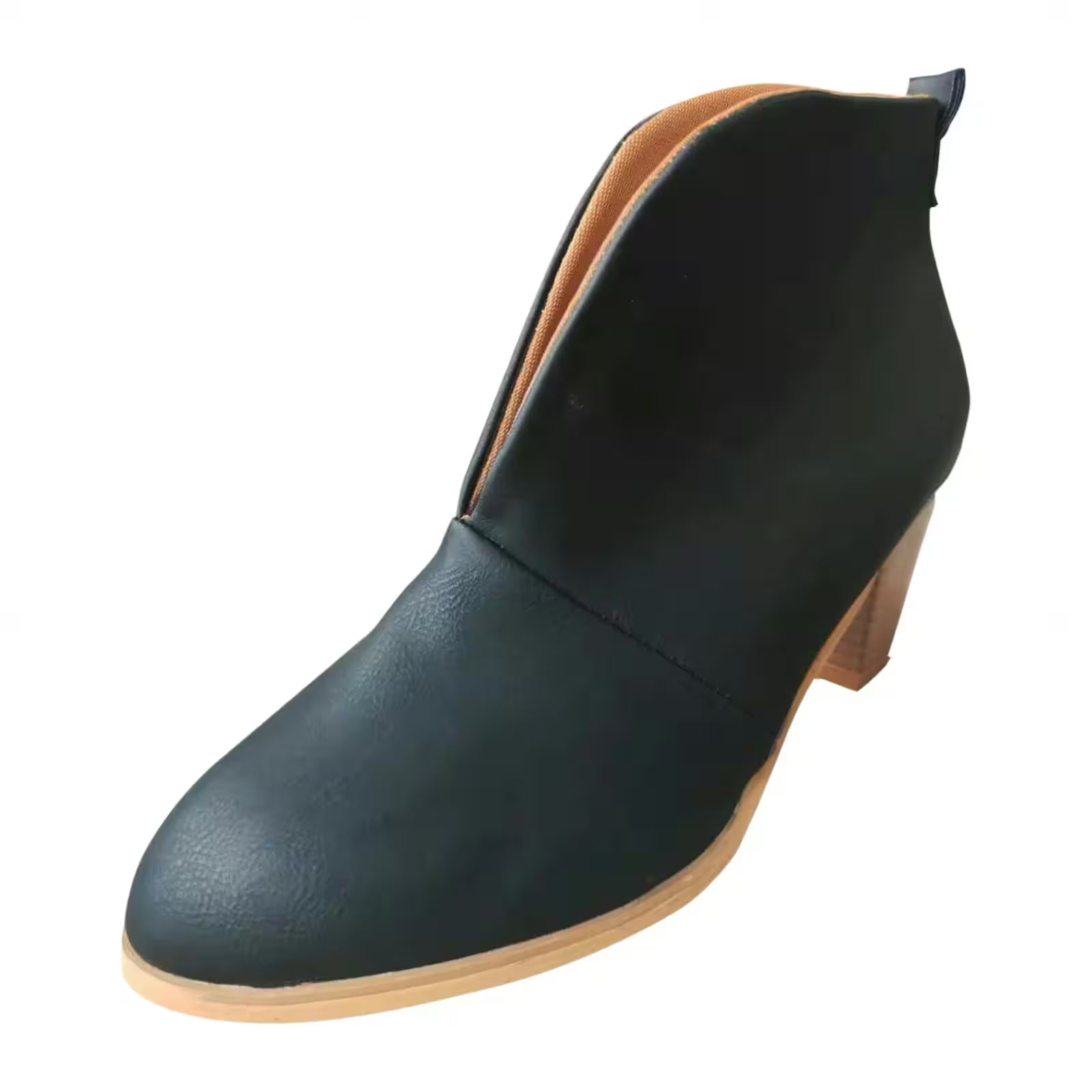 Leather Short Boots Temperament elegant flat - Additional View 3