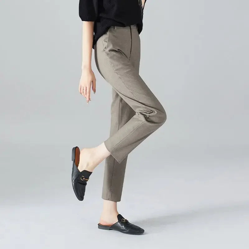 Spring Autumn Pencil Trousers Trouser Suits Vintage