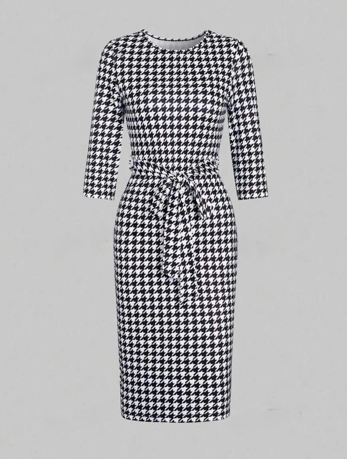 Dress Casual  com estampa de leopardo - Women's Fashion - View 3