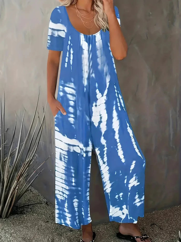 Plus Size Jumpsuit with Pockets Casual