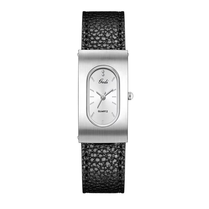 Fashion Gedi Top Brand Quartz Luxury Clock Rectangle