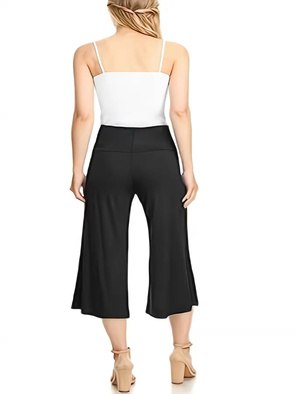Plus size knitted casual pants straight - Additional View 2