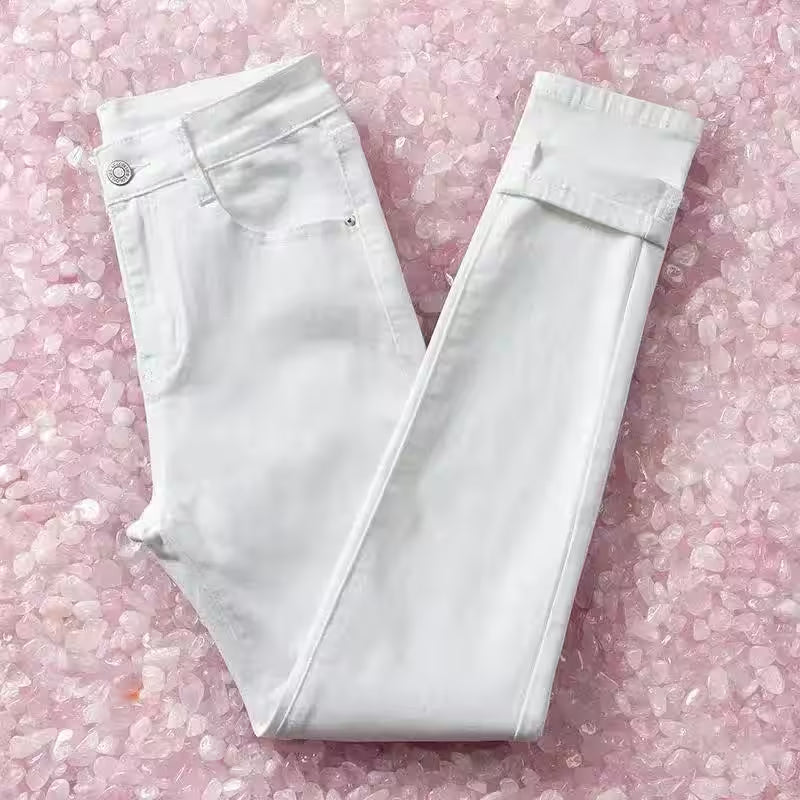 Elastic Pencil Slim Fit Casual Skinny Denim  Women Jeans - Additional View 5
