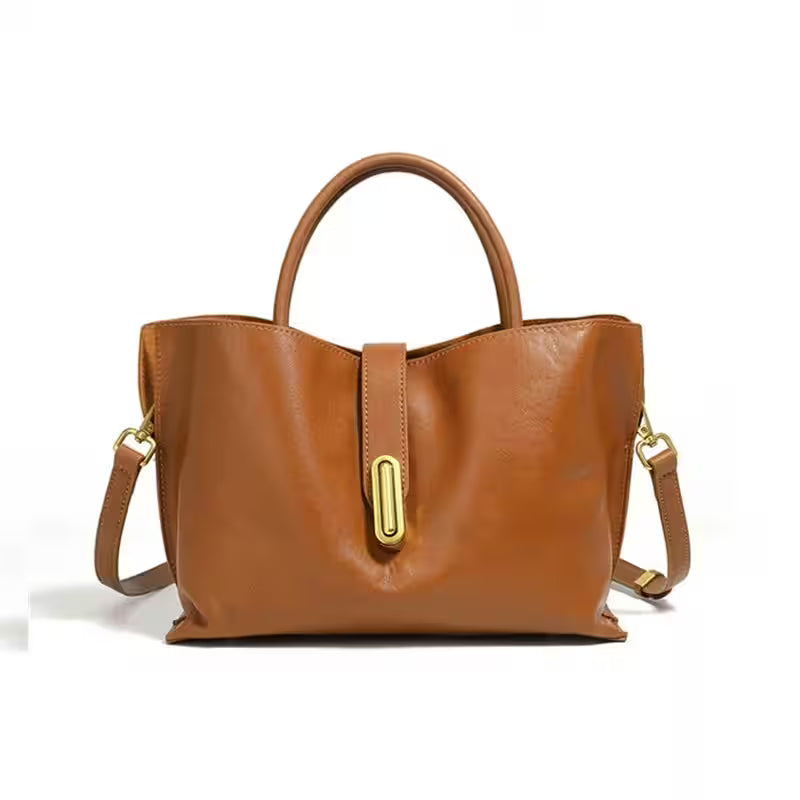 Toptrends Vintage Genuine Leather Shoulder Bags - Additional View 9
