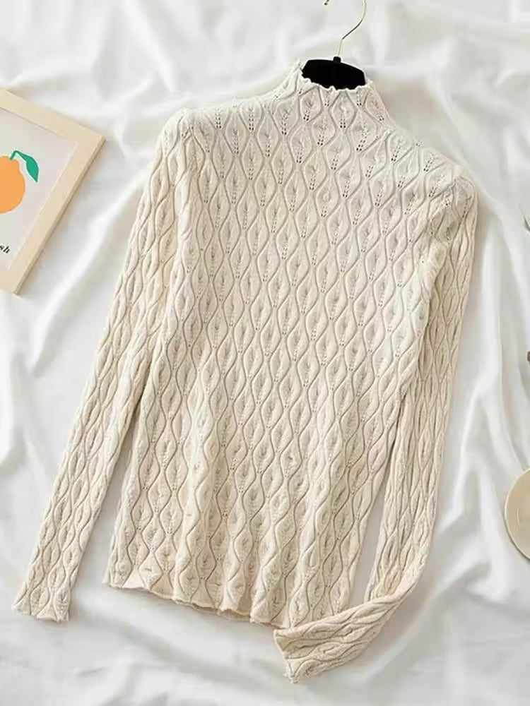 Cashmere Turtleneck Sweaters - Women's Fashion - View 20