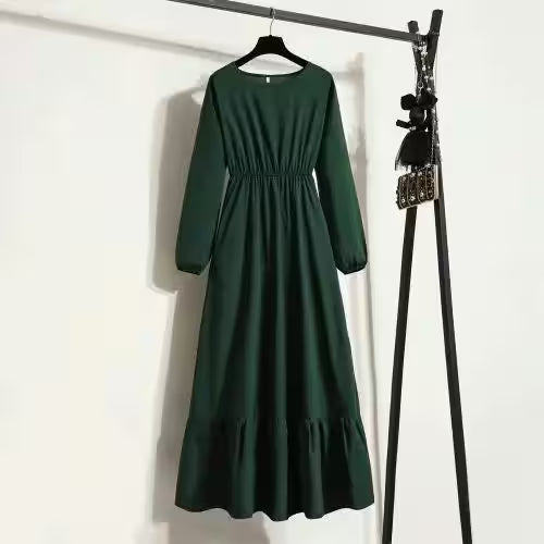 Dresses with Waist Slim Long Sleeve Pullover - Additional View 7