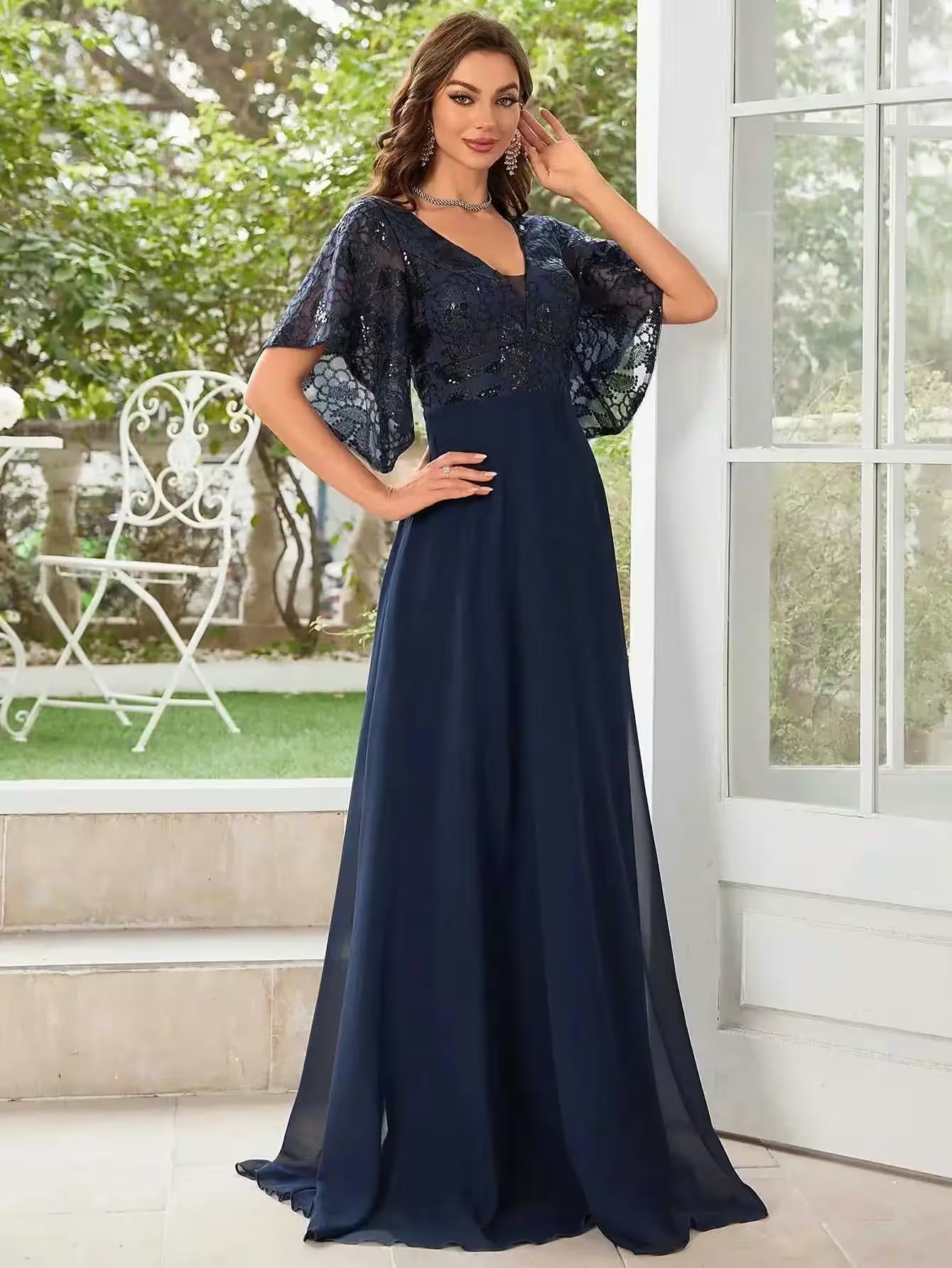 Chiffon Maid of Honor Dance Dress Bridal Party - Additional View 6