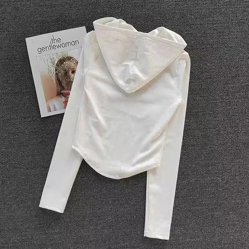 Fitness Coat Hooded Cardigan Sports - Additional View 2