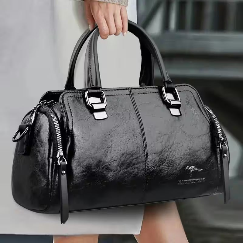 Casual Tote Bag High Quality Soft Leather - Additional View 2