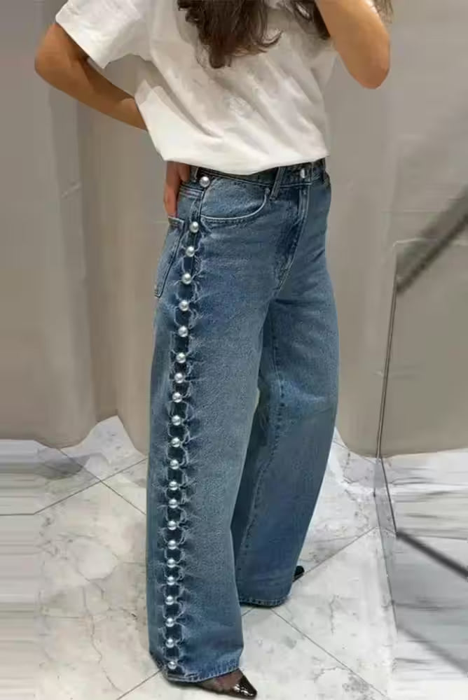 Bottoms - Casual Jeans Summer 2025 Straight Street