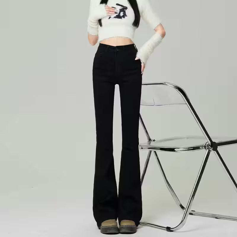 Flare Jeans Fashion Light Blue, Black - Additional View 8