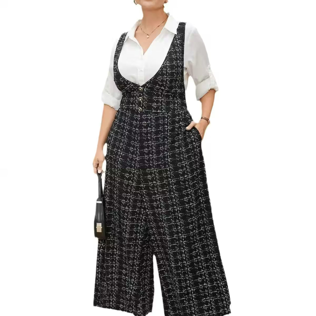 Plus Size Clothing Large Plaid Cross Back - Additional View 5