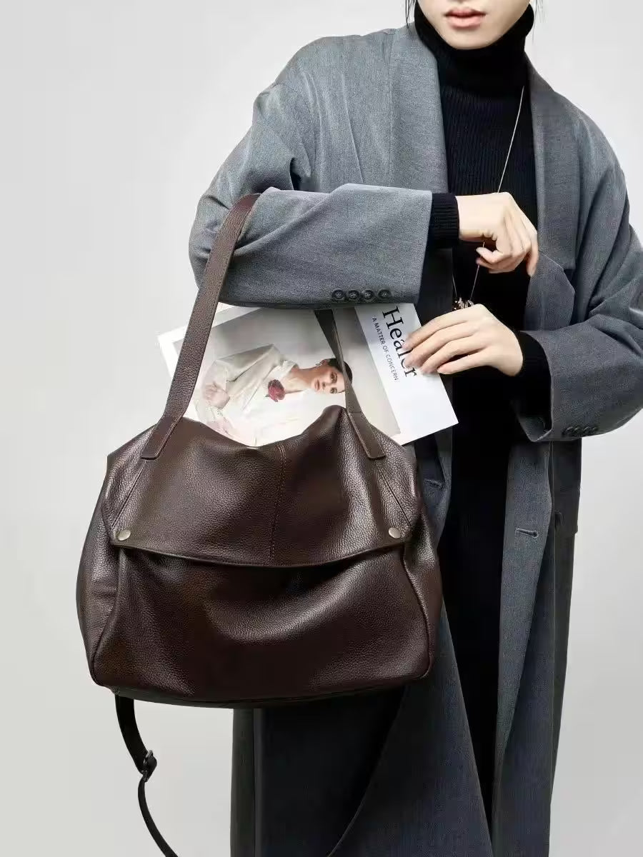 Bag arge capacity shoulder genuine leather - Additional View 11