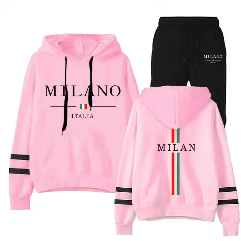 Tracksuit Hooded Sweatshirts Casual Sports - Additional View 4