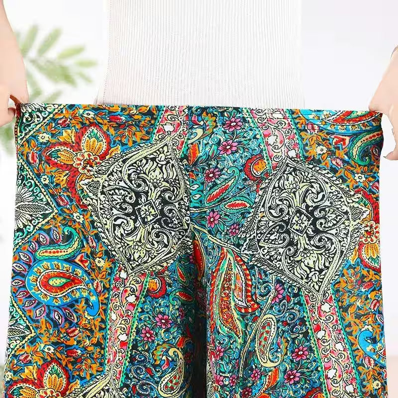 Plus Size Fashionable Flower Print Short Skirt Classic - Additional View 3