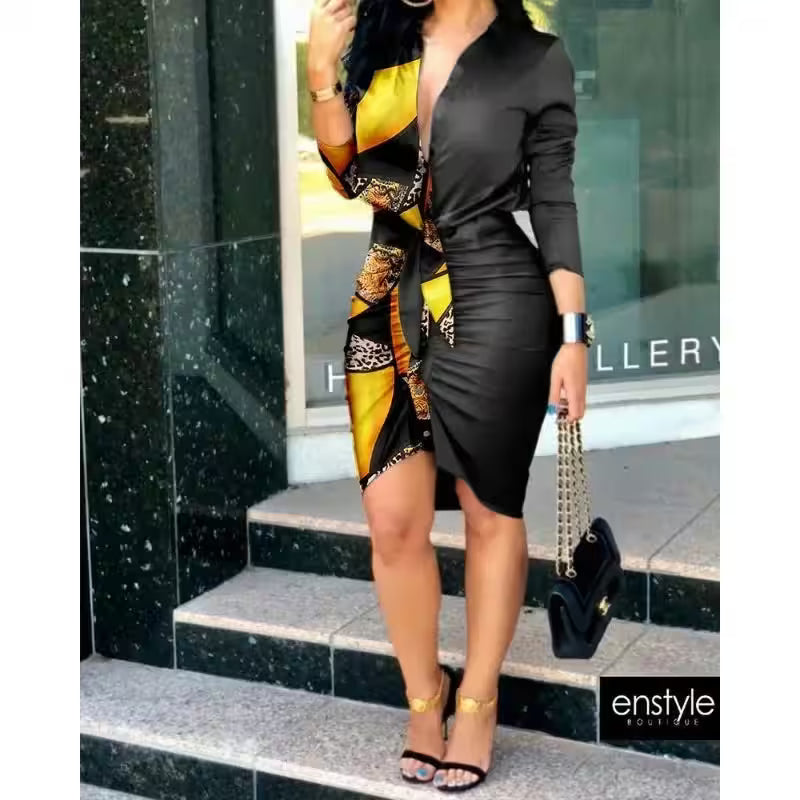 Dress Casual Solid Color Long Sleeved Versatile for All Seasons - Additional View 2