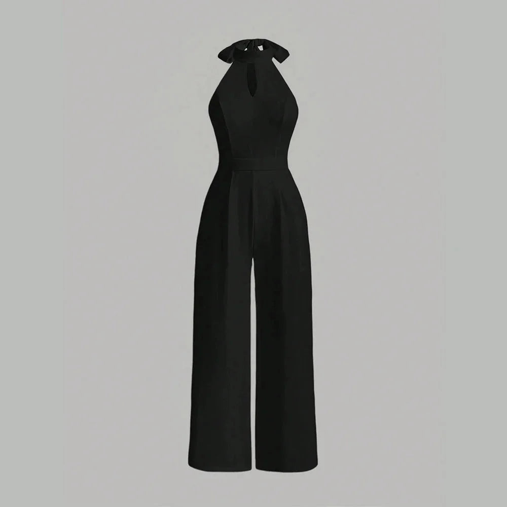 Jumpsuits All Season Fashion Cut-Out Plain - Additional View 4