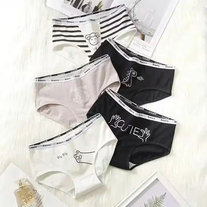 5Pcs/set Cotton Cartoon Cute Panties Girls' Short - Additional View 20