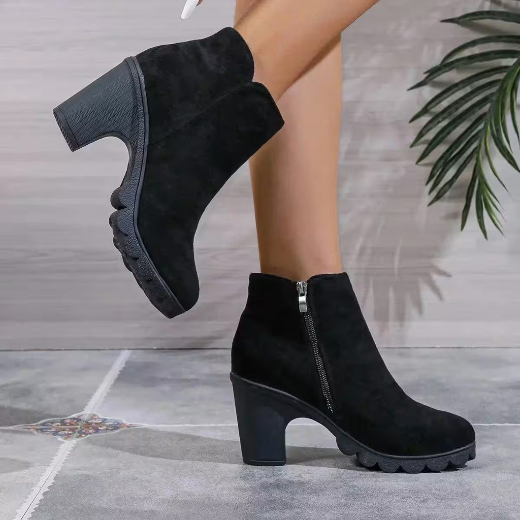 Dresses - Boots High Quality Zipper Ladies Shoes