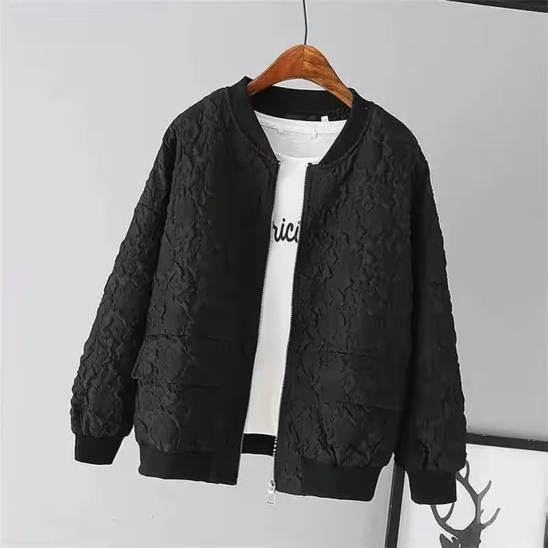 Casual White Jacket Top Female Cardigan Zipper - Additional View 8