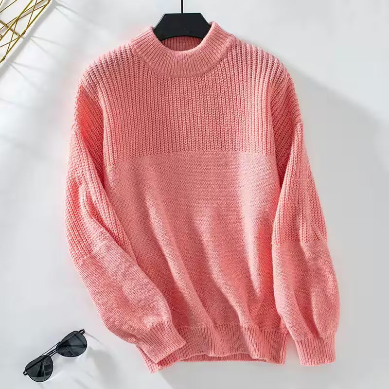 Sweater Half Turtleneck Pullover Casual - Women's Fashion - View 5