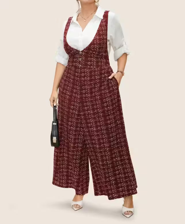 Plus Size Clothing Large Plaid Cross Back - Additional View 6