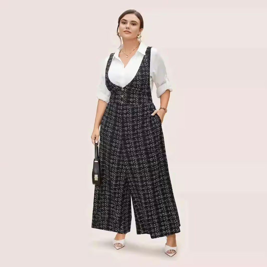 Plus Size Clothing Large Plaid Cross Back - Additional View 2