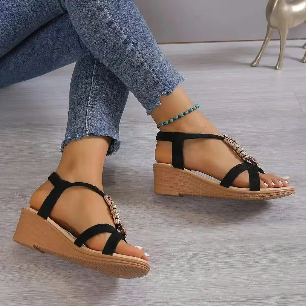 Casual Ankle-Wrap Sandals - Additional View 9