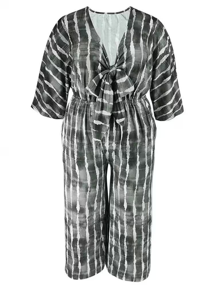 Plus Size Jumpsuits One Piece Outfits Printed - Additional View 3