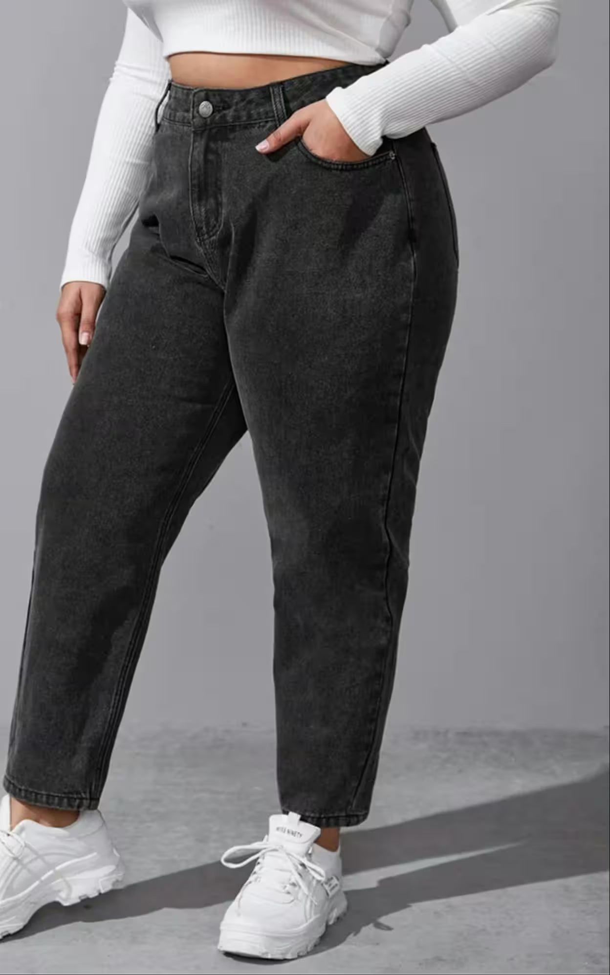 Plus Size Washing loose stretchy pant - Additional View 2