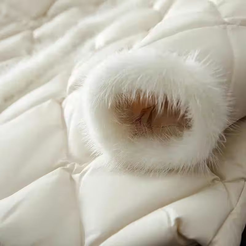 Winter Padded  Long Down Cotton Coat - Additional View 5