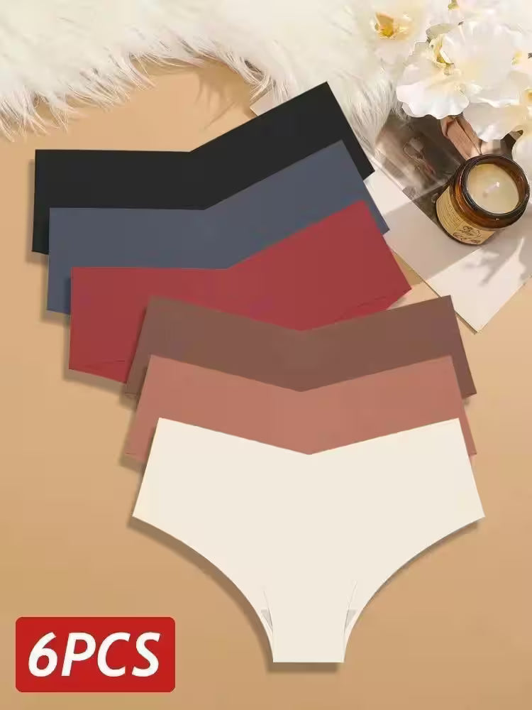 6PCS Panties Ice Silk Ultra Thin Briefs Sexy - Additional View 11
