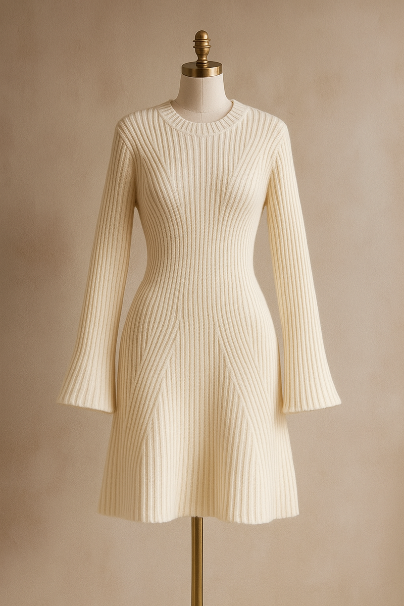 stylish ribbed knit dress