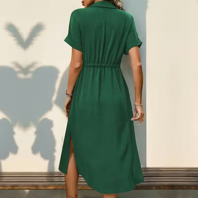 Fashion Commuter New Lapel Shirt Dress - Additional View 3