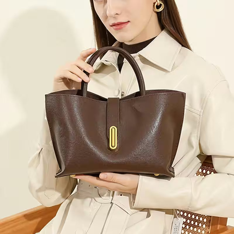 Toptrends Vintage Genuine Leather Shoulder Bags - Additional View 4