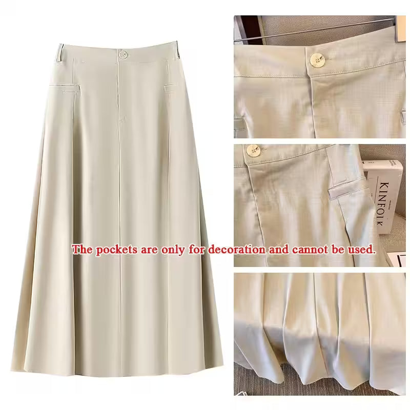 Plus size summer casual skirt loose formal - Additional View 4