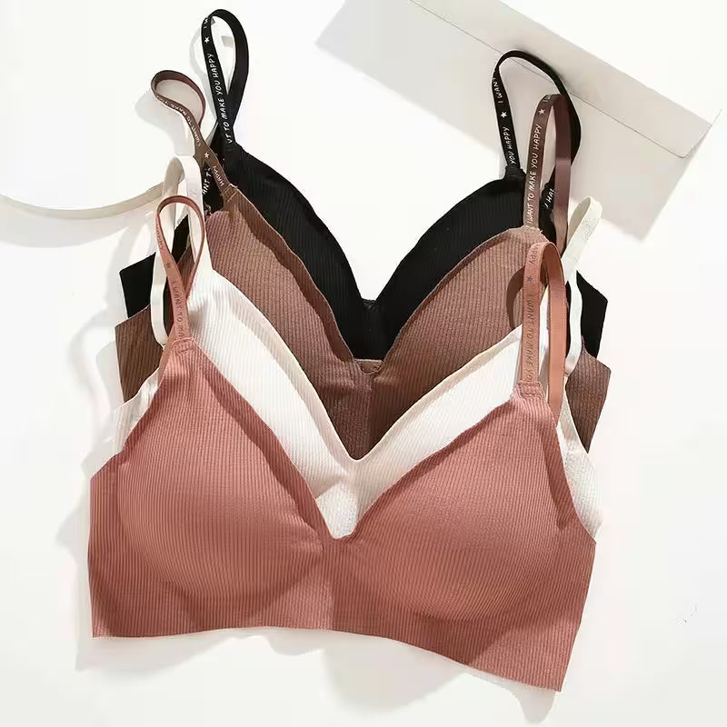 Rings - Sexy Seamless Bras Deep V Neck Bralette Sexy Lingerie