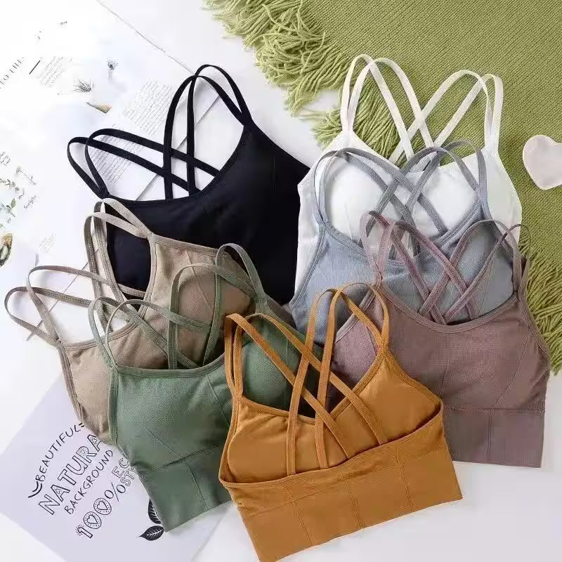Sexy Tops Back Cross Strap Tank Top Push - Additional View 2