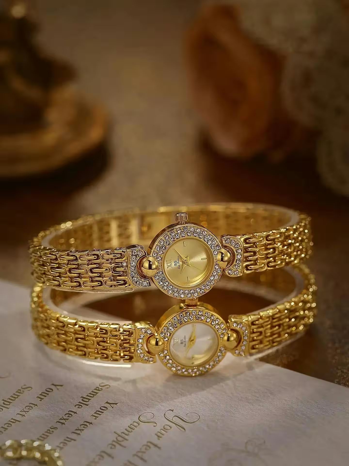 Wristwatch Luxury Vintage Gold Watch Retro - Additional View 6