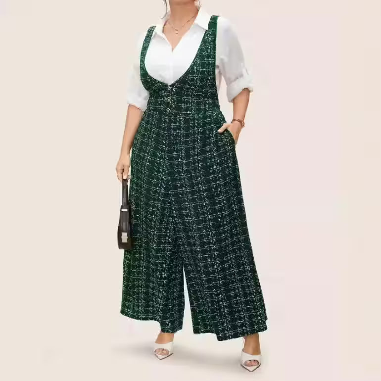 Plus Size Clothing Large Plaid Cross Back - Additional View 4