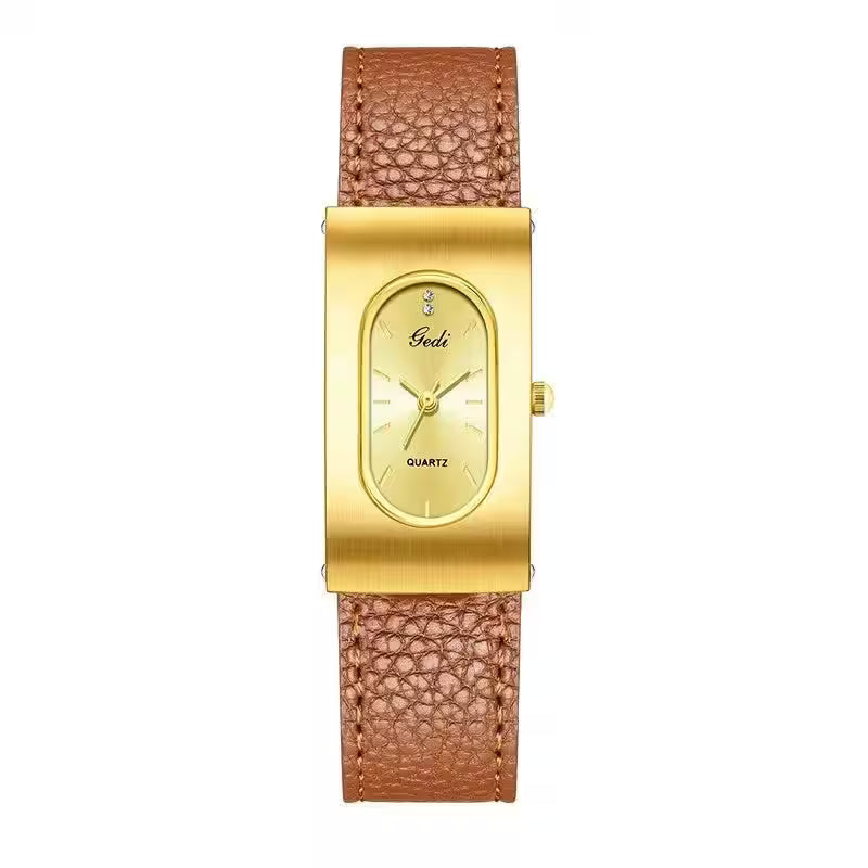 Fashion Gedi Top Brand Quartz Luxury Clock Rectangle - Additional View 5