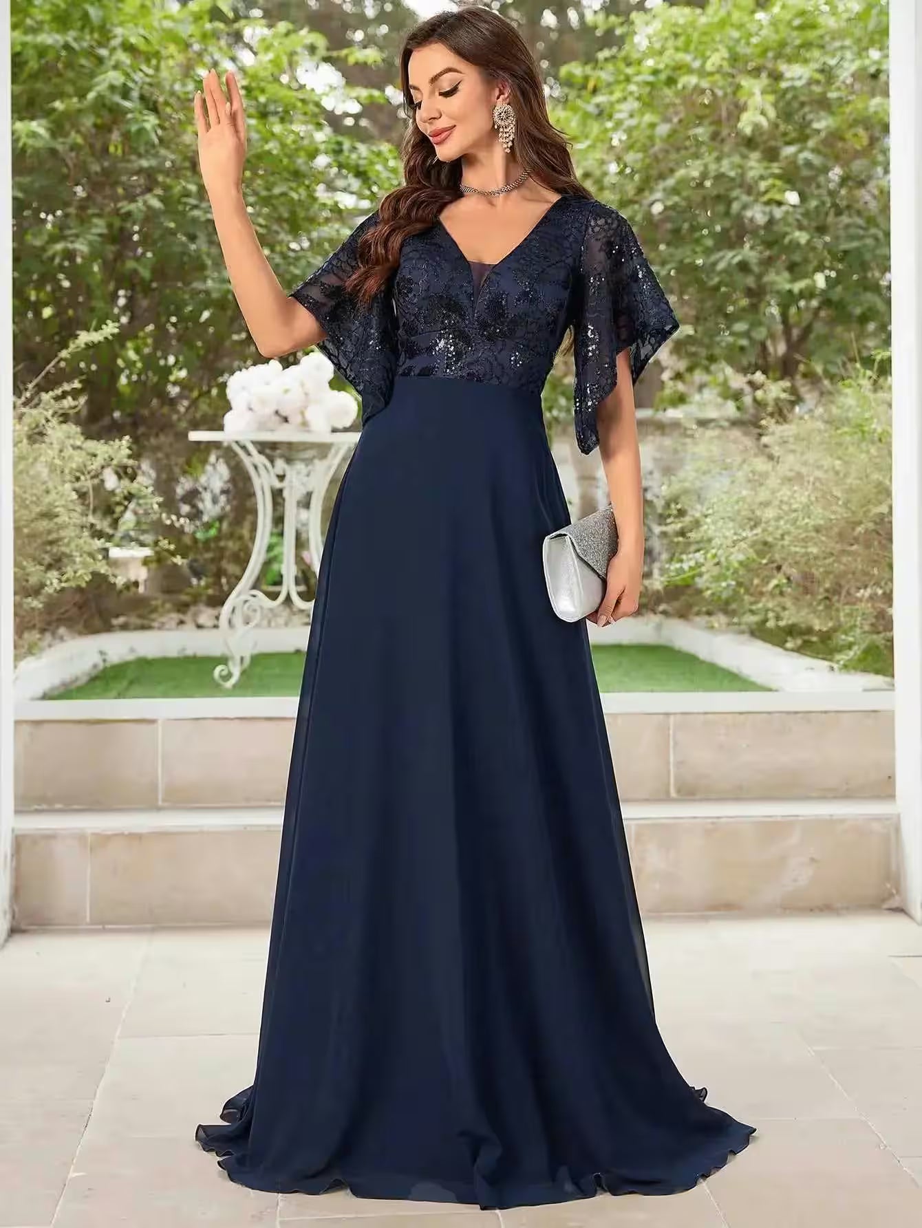 Chiffon Maid of Honor Dance Dress Bridal Party - Additional View 4