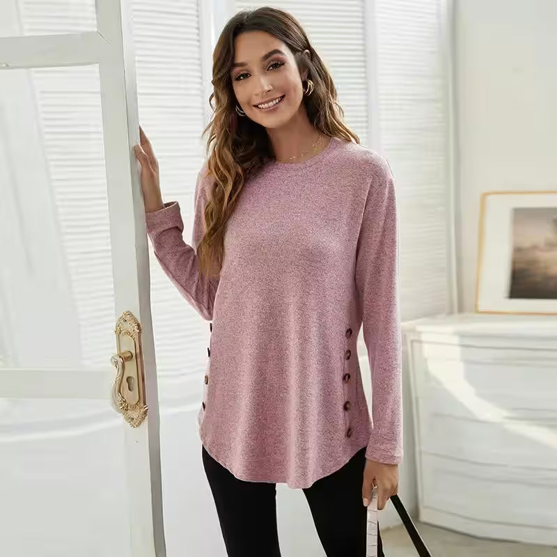 T-Shirt Long Sleeve Versatile Casual - Additional View 5